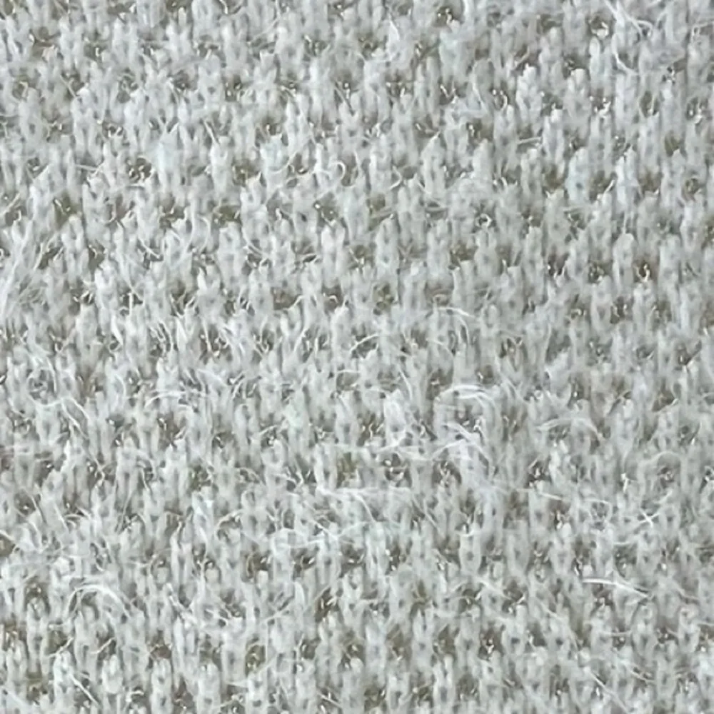 GIBSON Latimer Fuzzy Long Sleeve Sweater White Gold Size Medium - Picture 6 of 10